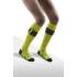 ski ultralight* socks, lime/dark grey, women IV