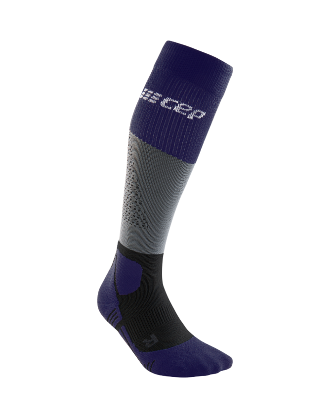 CEP Max Cushion Socks Hiking Tall in grey/purple für Frauen