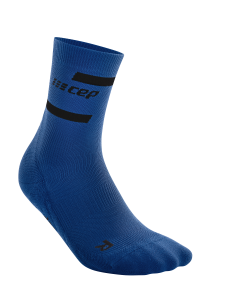 CEP The Run Mid Cut Socks in blau für Frauen