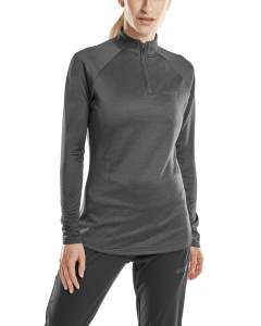 CEP cold weather zip shirt long sleeve für Frauen in black