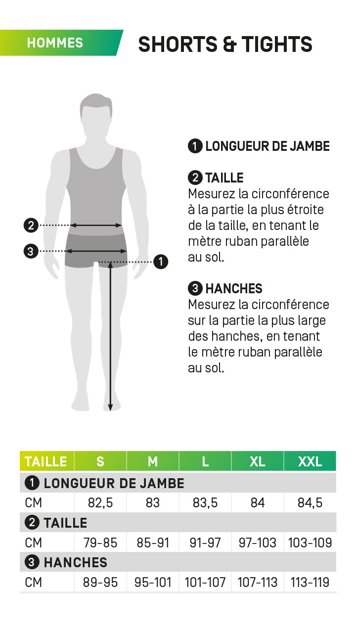 shorts et leggings pour hommes