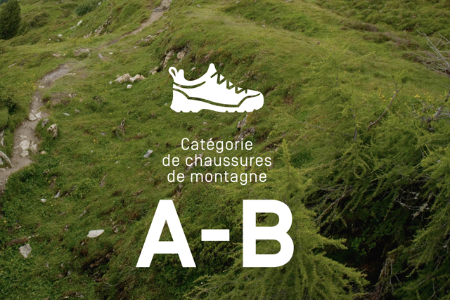 Catégorie de chaussures de montagne A-B